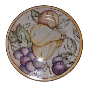 American Atelier Porcelain Fruit Dessert‎ Plates Pear Grape Fig Designbuy 1-7